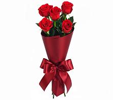 Букет 5 Красных роз Эдлесс Лав в Благодатном