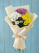 Букет цветов из:  Хризантемы #REPLACE_PRED# Благодатном