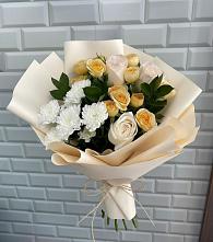 Букет цветов из:  Розы и Хризантемы в Благодатном