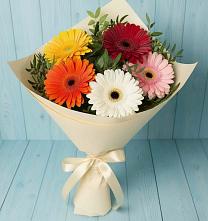 Букет цветов из:  Герберы в Благодатном