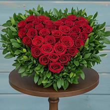 Цветочная композиция из Розы в виде сердца в Благодатном