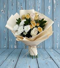 Букет цветов из:  Розы и Хризантемы в Благодатном
