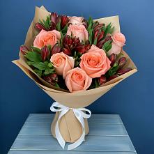 Букет цветов из:  Розы и Альстромерии в Благодатном