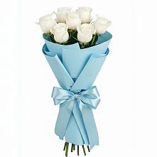 Букет 7 белых роз Проуд в Благодатном