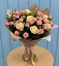 Букет цветов из:  Розы в Благодатном