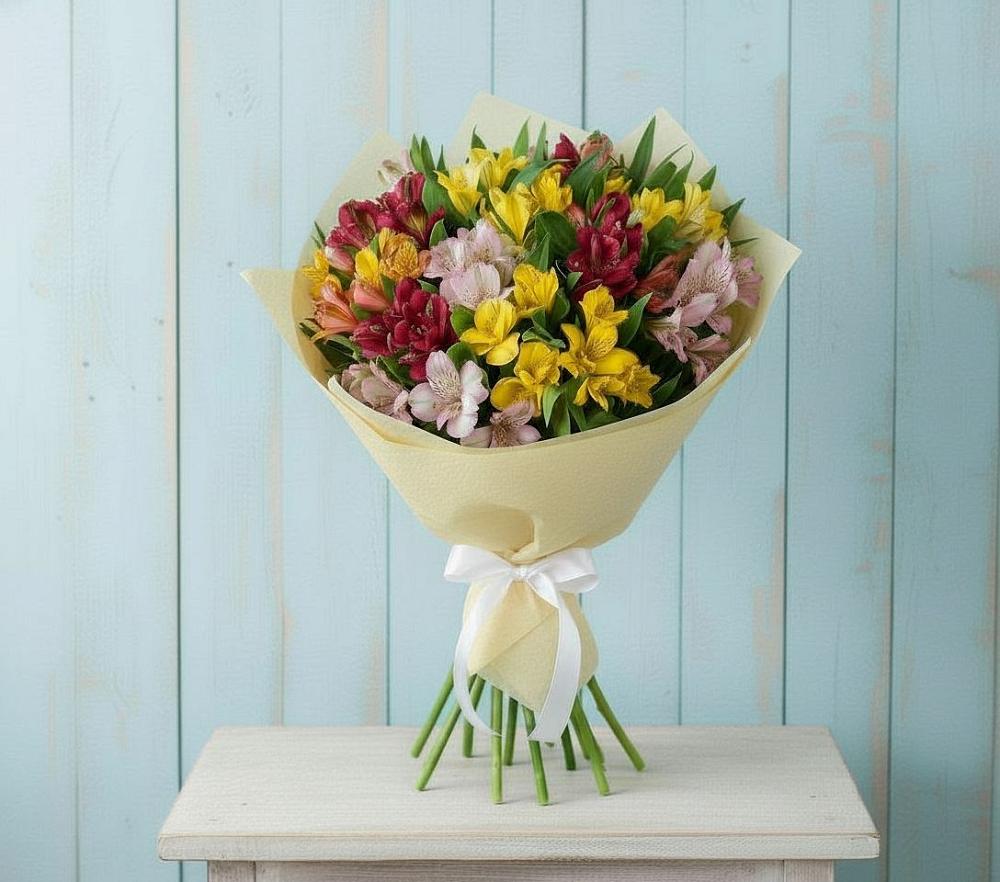 Букет цветов из: Альстромерии в Благодатном