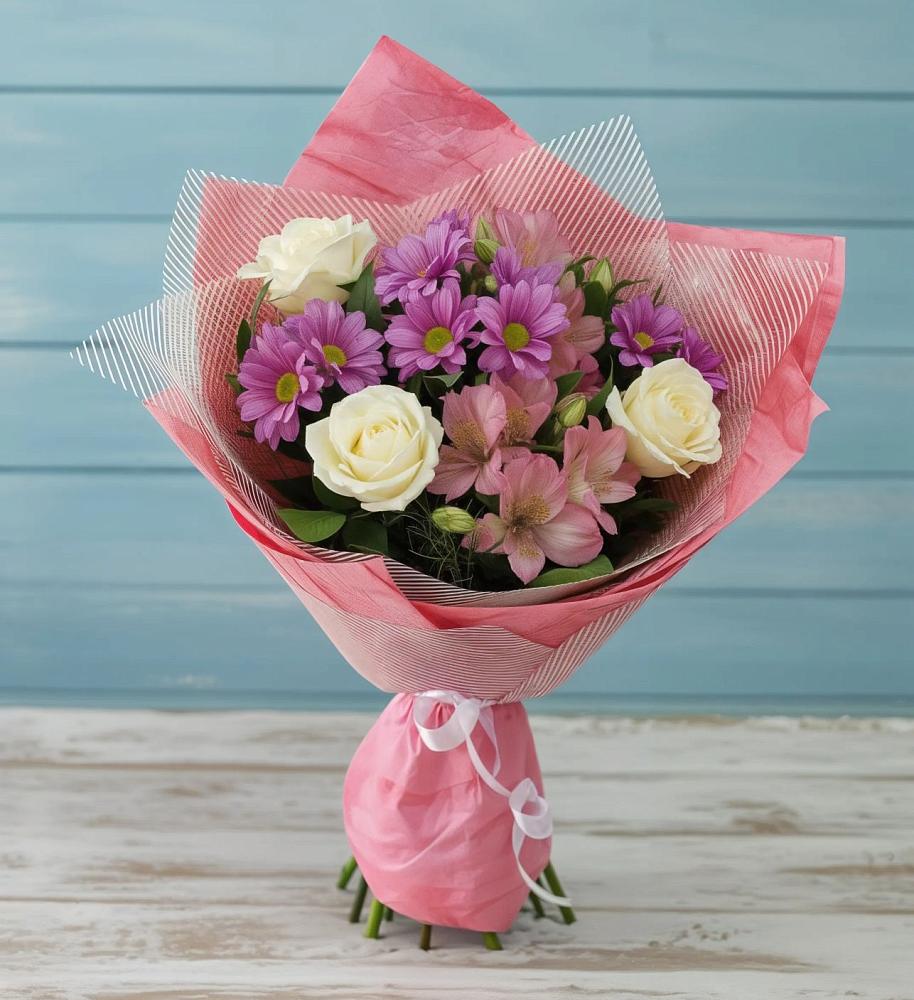 Букет цветов из: Герберы в Благодатном