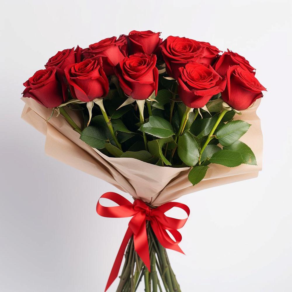 Букет 11 Красных роз Эдлесс Лав в Благодатном